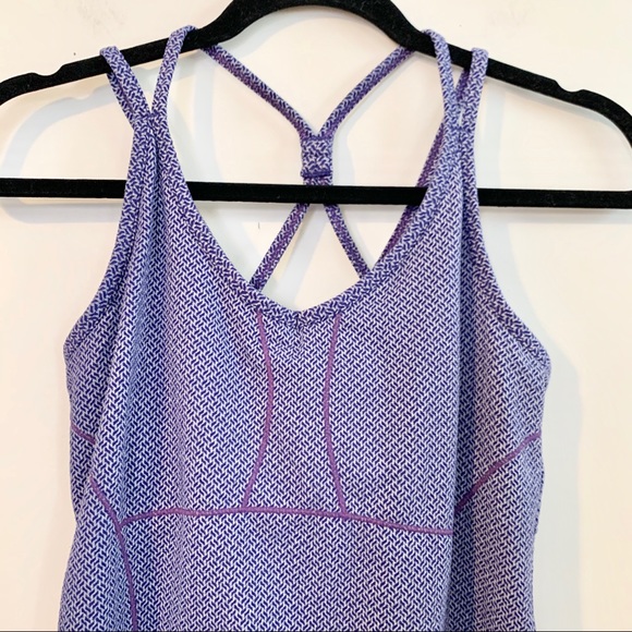 ATHLETA Herringbone Empowerment Tank Top Purple - Picture 2 of 7
